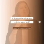 Renova Digest: Mulher pensativa em blazer, questionando sobre saúde e alimentos na jornada de bem-estar.