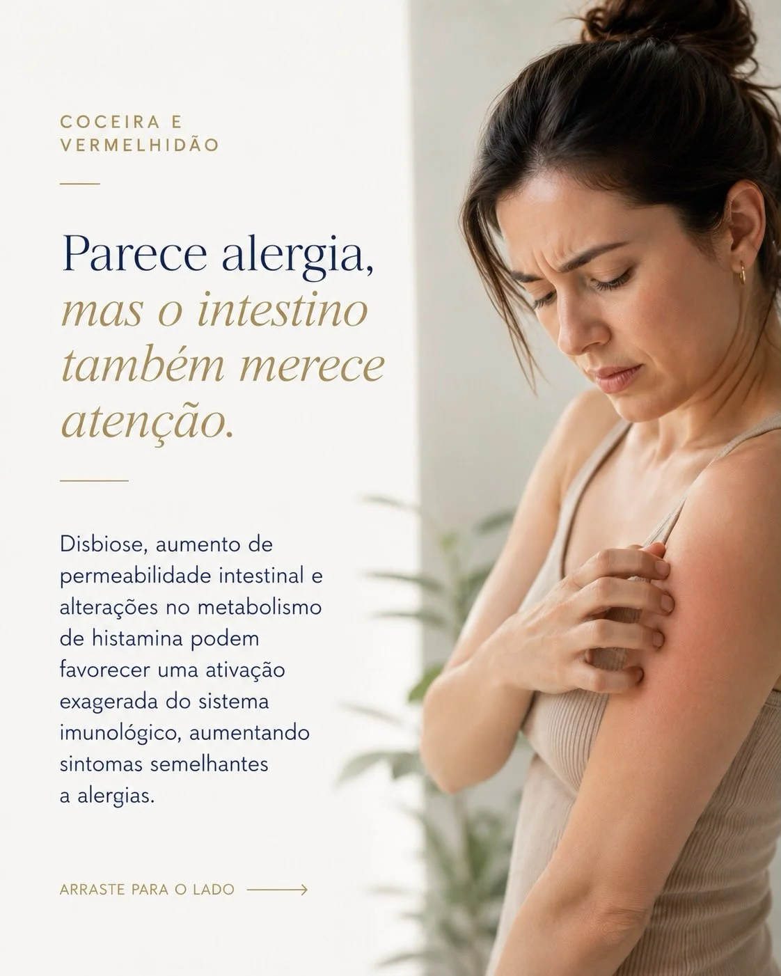 Coceira e vermelhidão que parecem alergia podem ter relação com intestino permeável e histamina