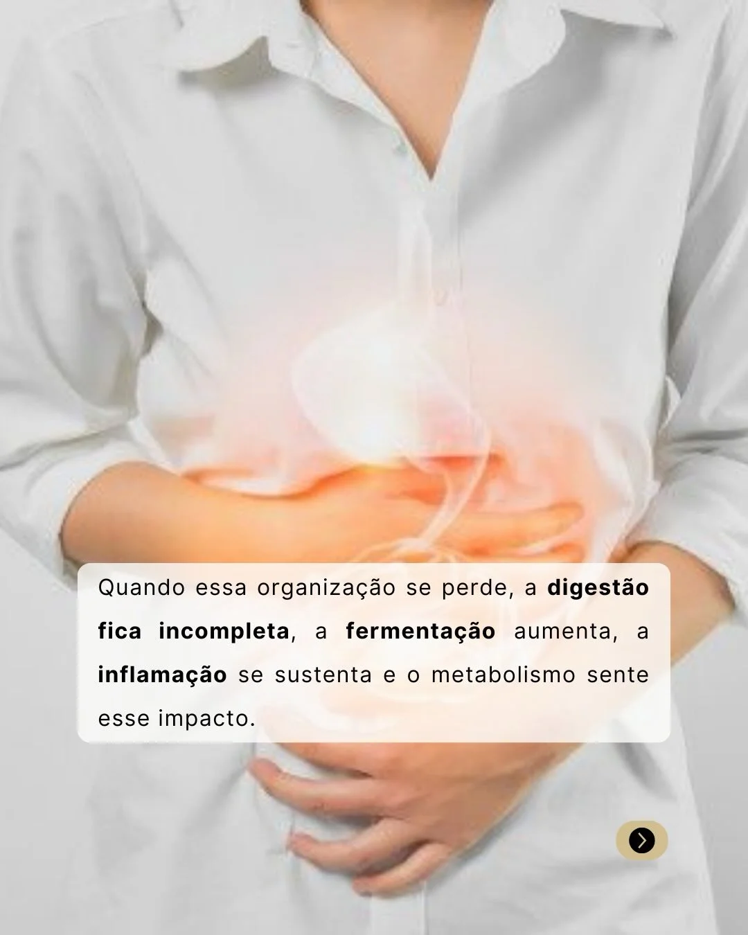 Barriga inflamada — fermentação e inflamação intestinal causam inchaço mesmo comendo saudável