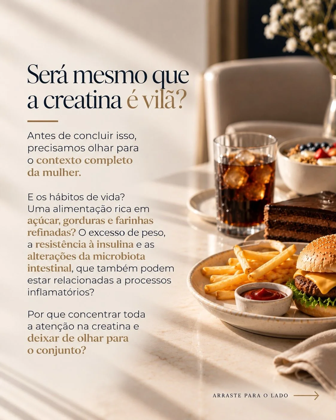 Contexto completo da endometriose: alimentação, açúcar, microbiota e inflamação são fatores com evidência mais sólida