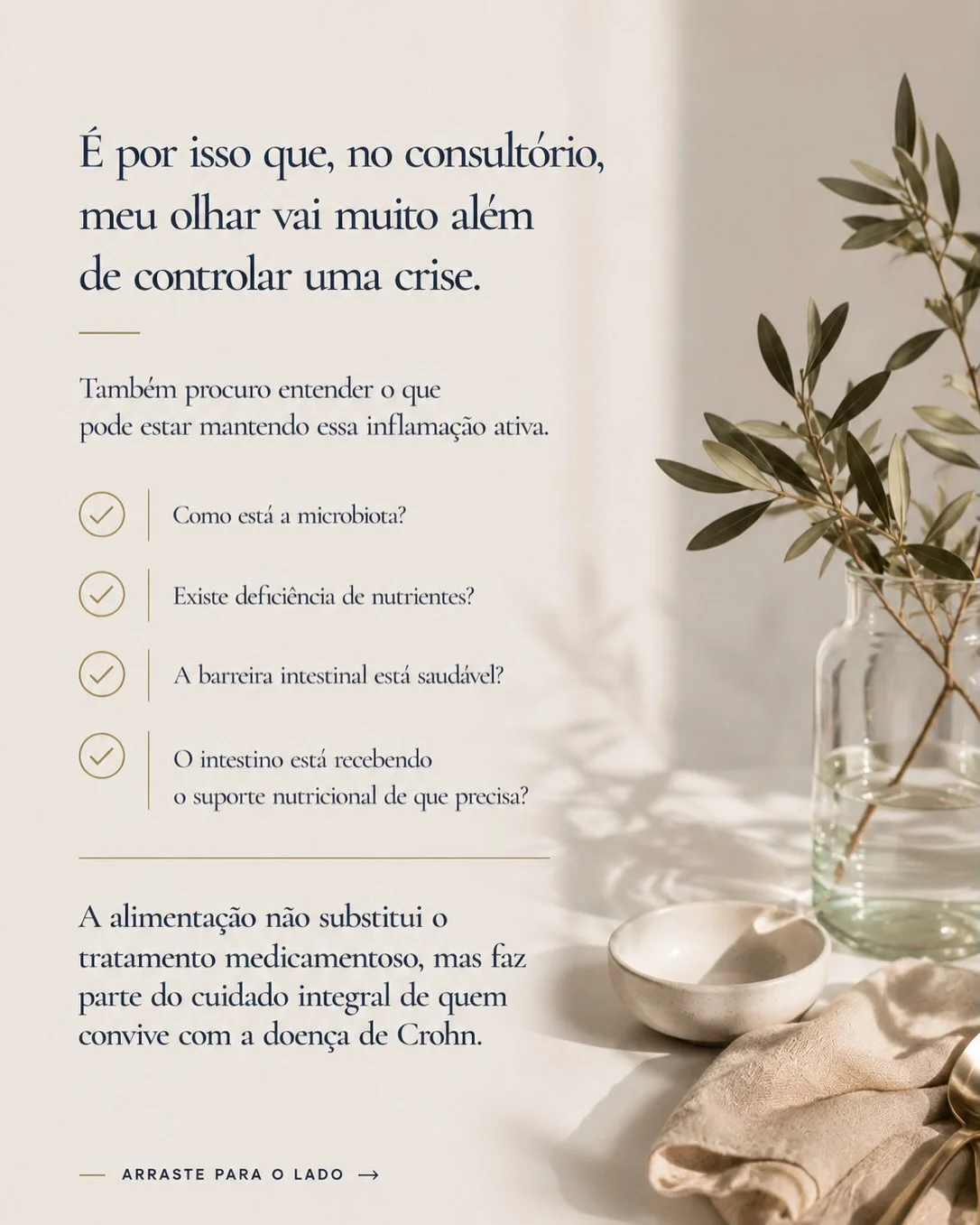 Abordagem nutricional no tratamento da doença de Crohn: microbiota, nutrientes e barreira intestinal