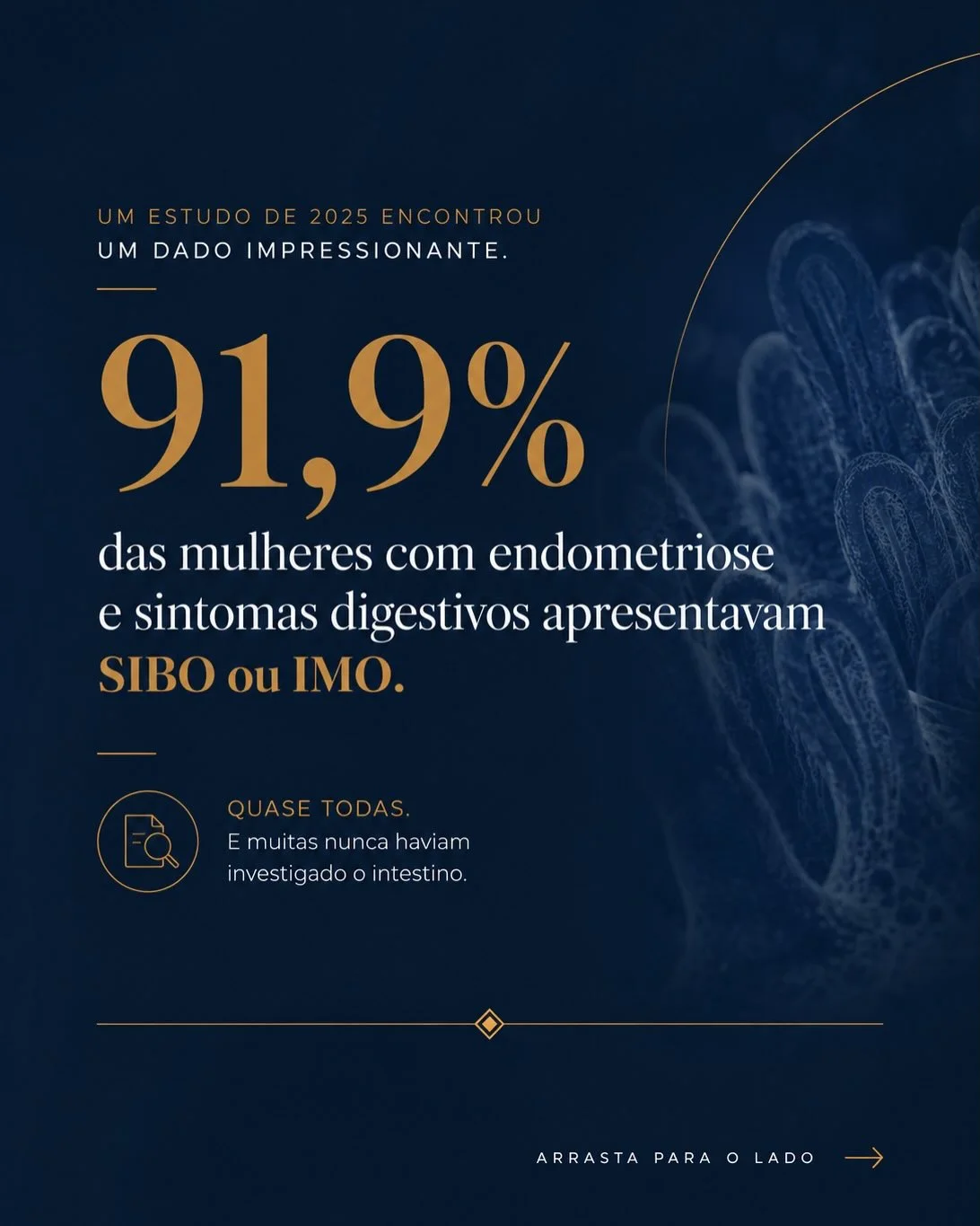 Estudo 2025: 91,9% das mulheres com endometriose e sintomas digestivos apresentavam SIBO ou IMO