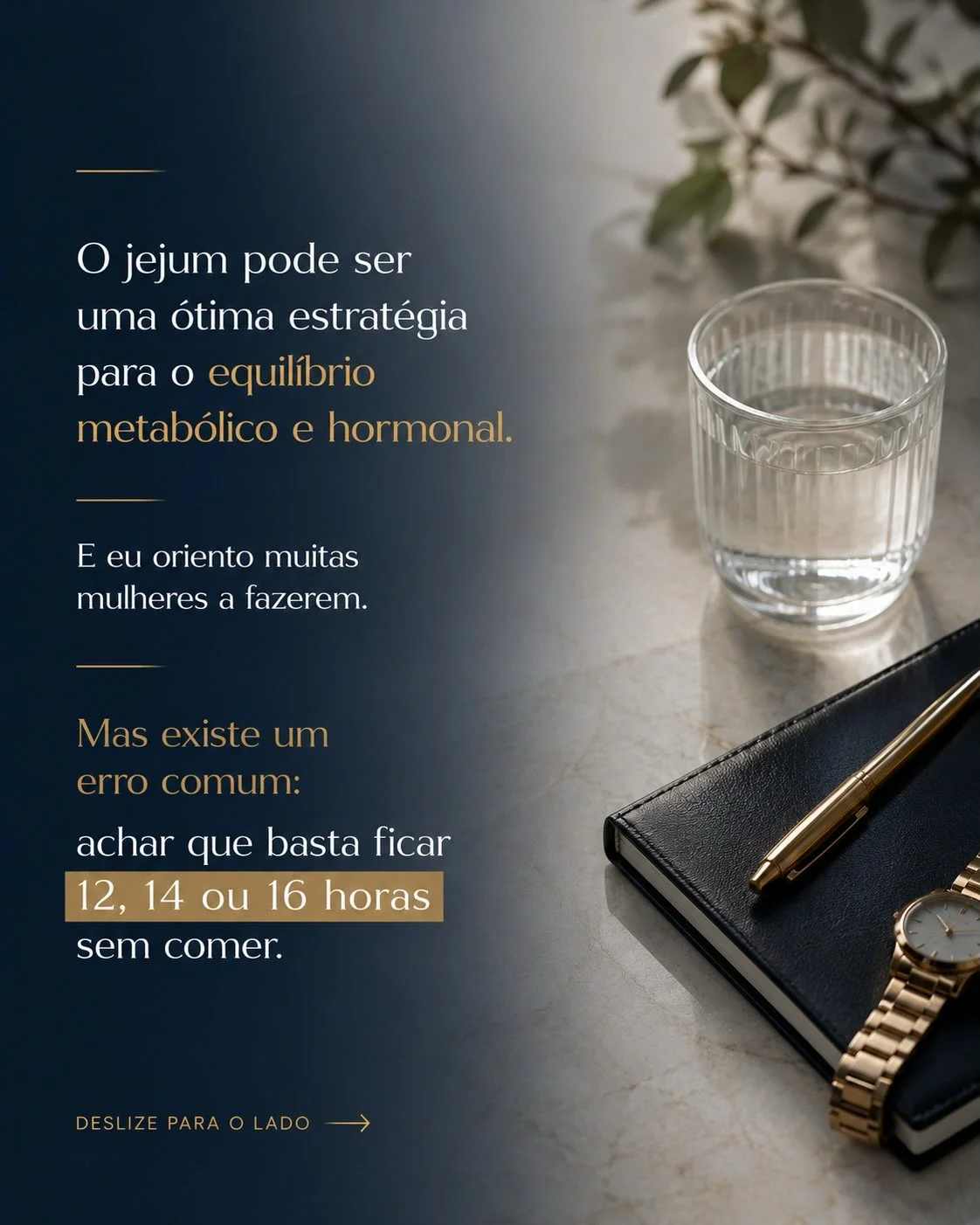 Jejum intermitente como estratégia para equilíbrio metabólico e hormonal