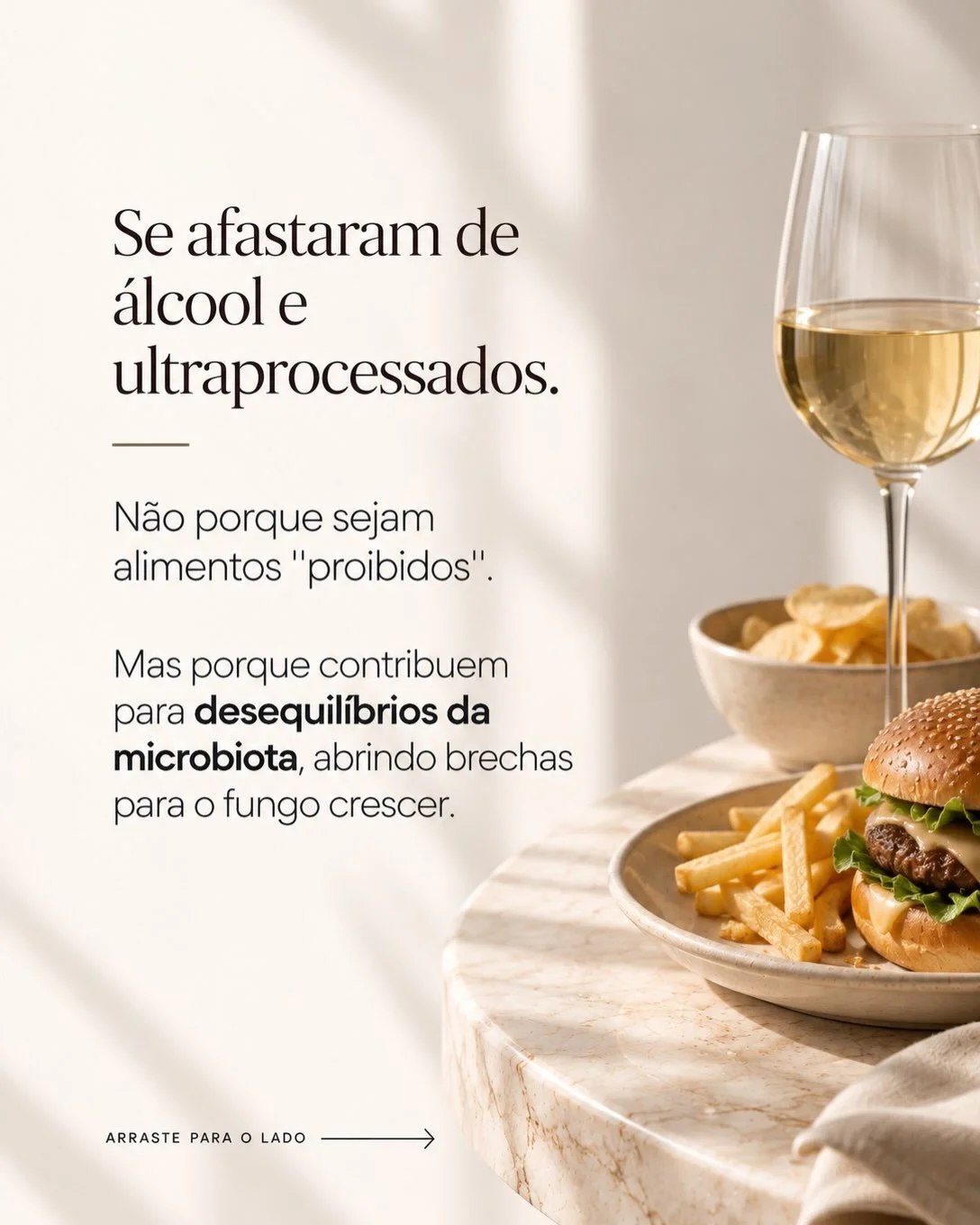 Álcool e ultraprocessados contribuem para desequilíbrios da microbiota que favorecem a candidíase de repetição