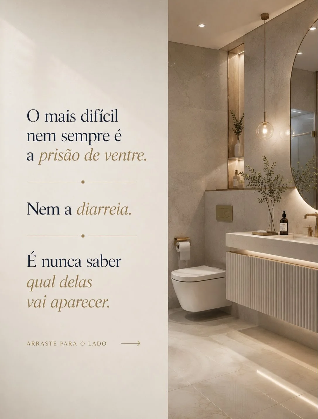 O mais difícil na SII-M é nunca saber qual sintoma vai aparecer — constipação ou diarreia — tornando o diagnóstico mais lento