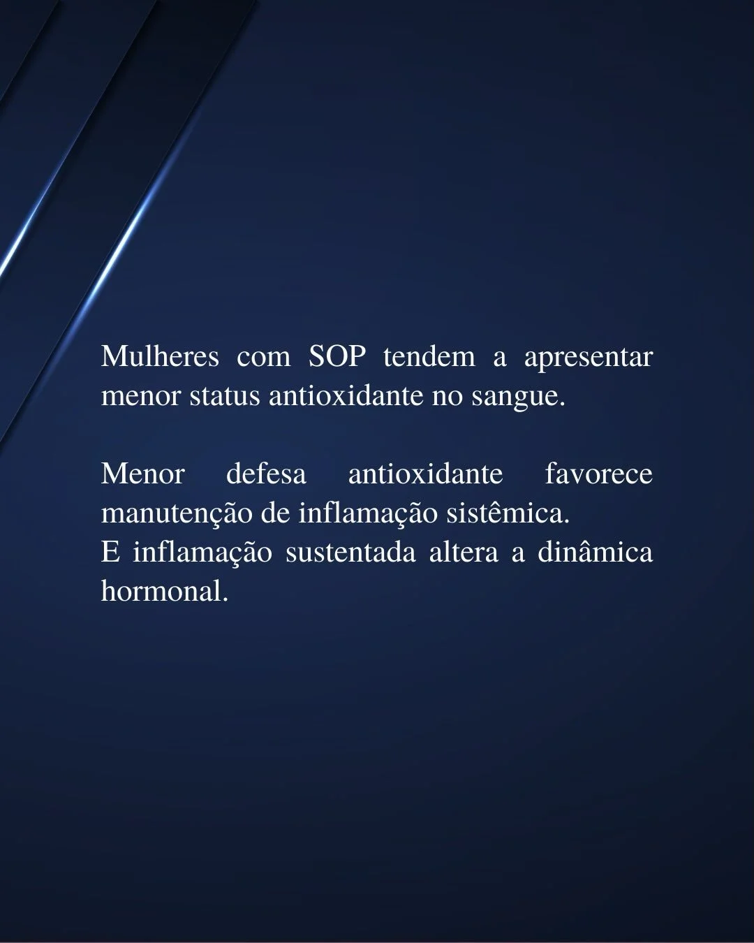 Status antioxidante reduzido e inflamação sistêmica na síndrome do ovário policístico