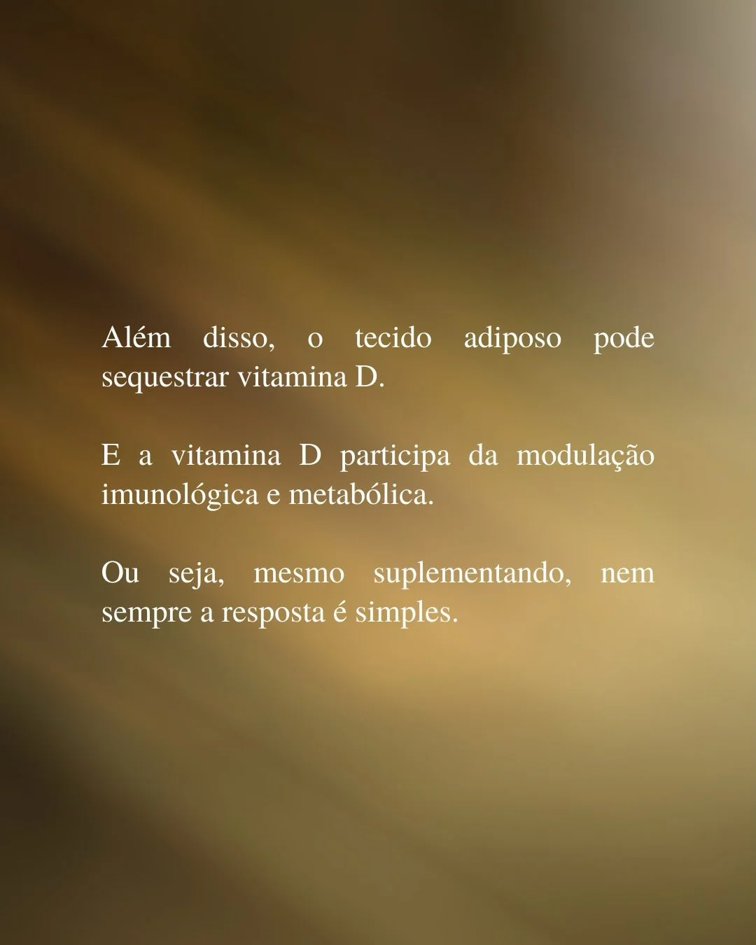 Vitamina D sequestrada pelo tecido adiposo e impacto na modulação hormonal da SOP