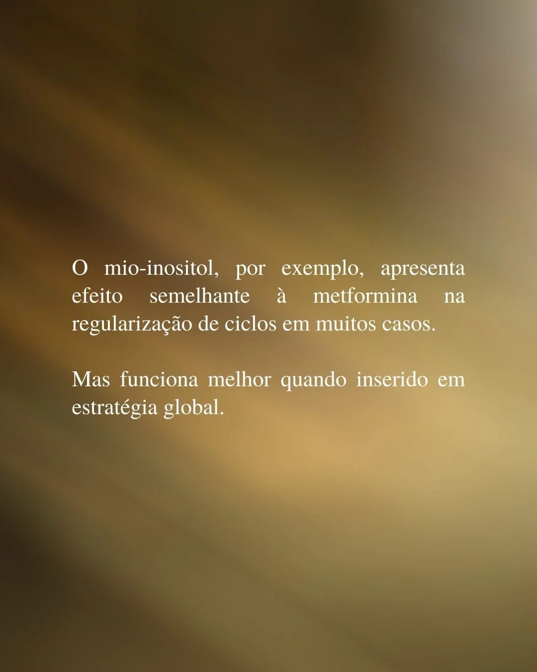 Mio-inositol na SOP: efeito semelhante à metformina na regularização de ciclos