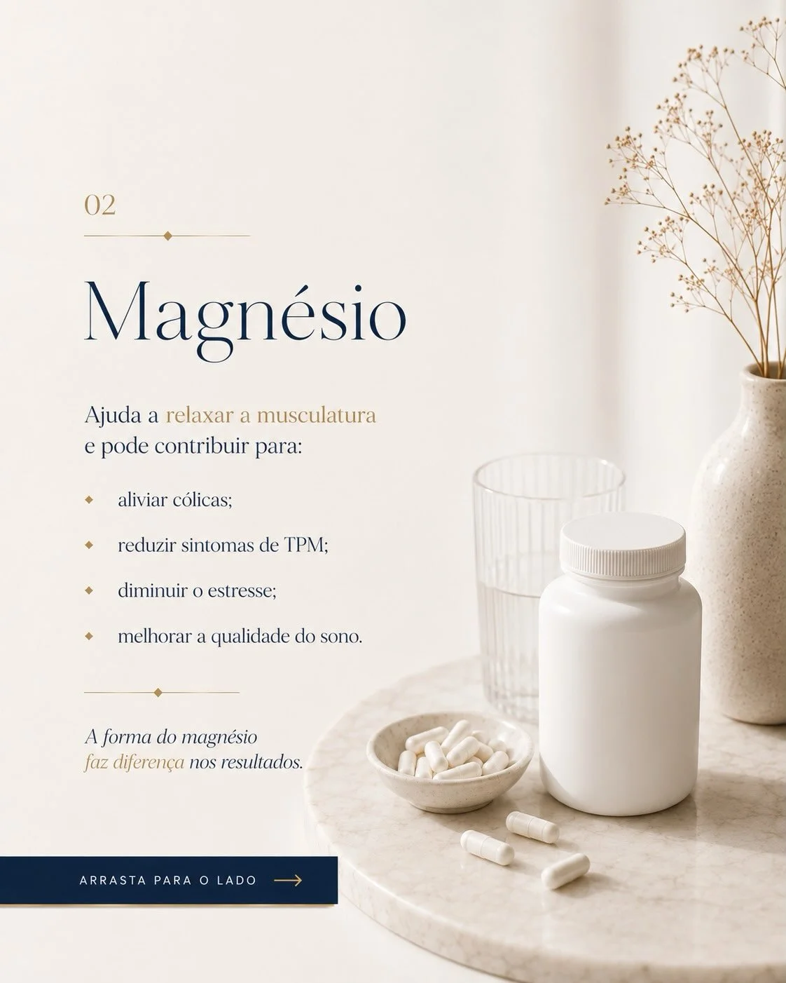 Magnésio para endometriose: alivia cólicas, TPM e melhora o sono