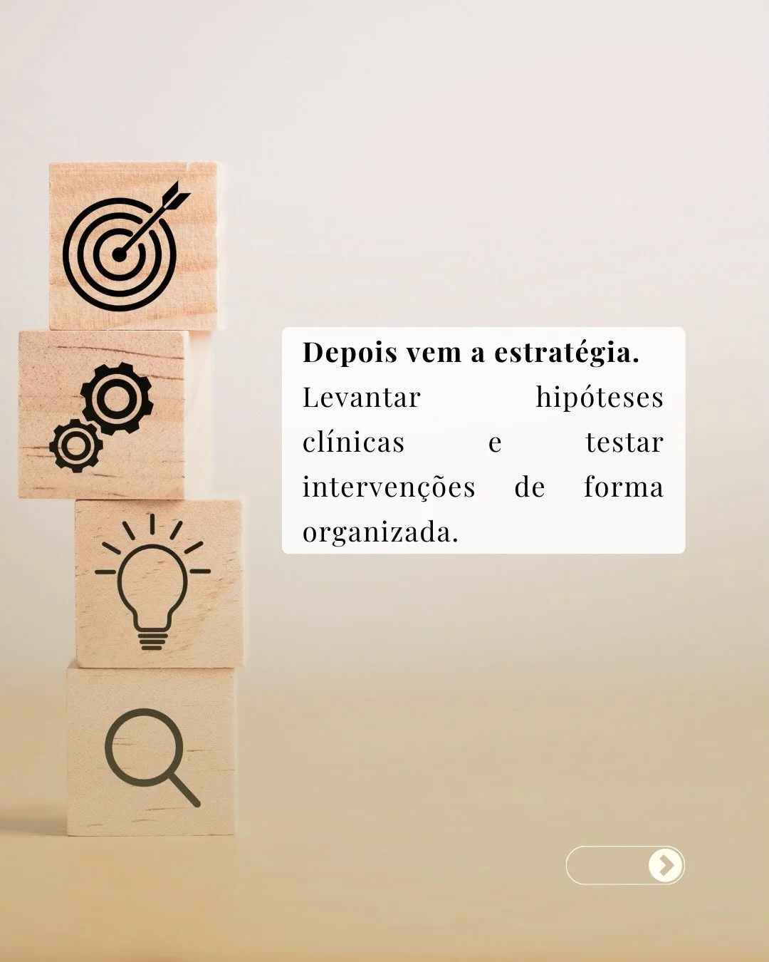Estratégia clínica: hipóteses baseadas em evidência, intervenções organizadas e respostas observadas