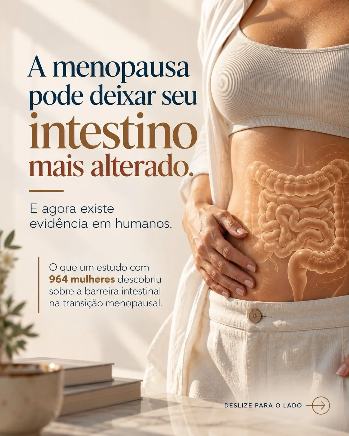 A menopausa pode deixar seu intestino mais alterado — evidência em 964 mulheres