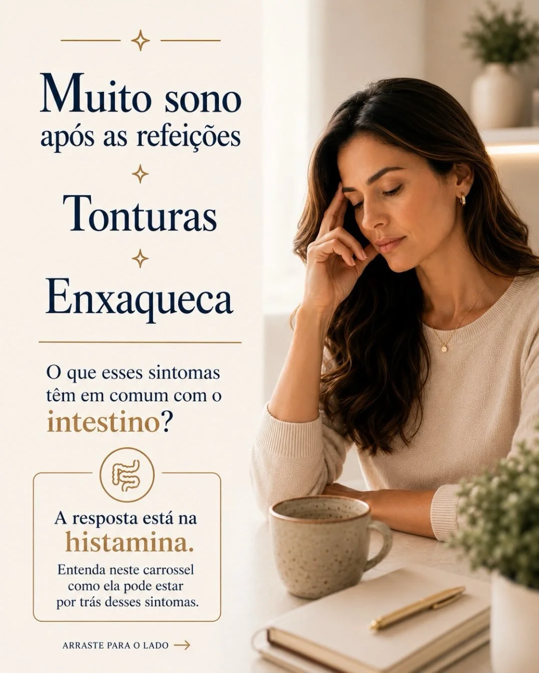 Intolerância à Histamina: Enxaqueca, Tonturas e Sono Após Comer