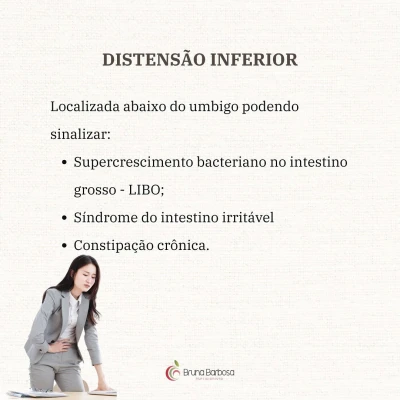 Distensão abdominal inferior