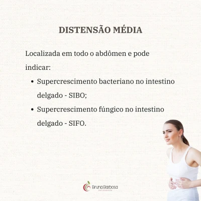 Distensão abdominal média