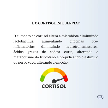 O impacto do cortisol na saúde intestinal