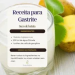 Suco de batata para gastrite: Receita natural de suco de batata para aliviar sintomas de gastrite.